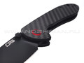Нож CJRB Feldspar J1912-BCF сталь AR-RPM9 PVD, рукоять Carbon fiber