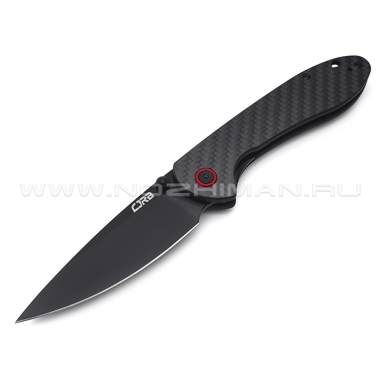 Нож CJRB Feldspar J1912-BCF сталь AR-RPM9 PVD, рукоять Carbon fiber