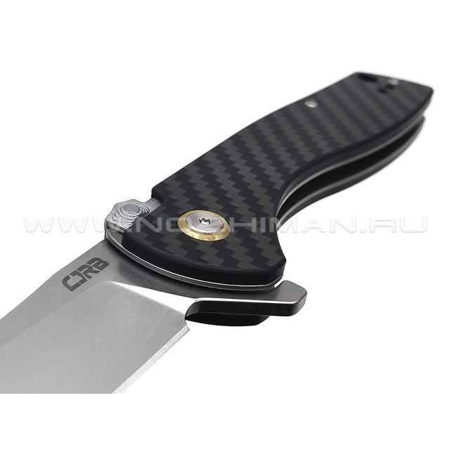 Нож CJRB Kicker J1915-CF сталь D2, рукоять Carbon fiber