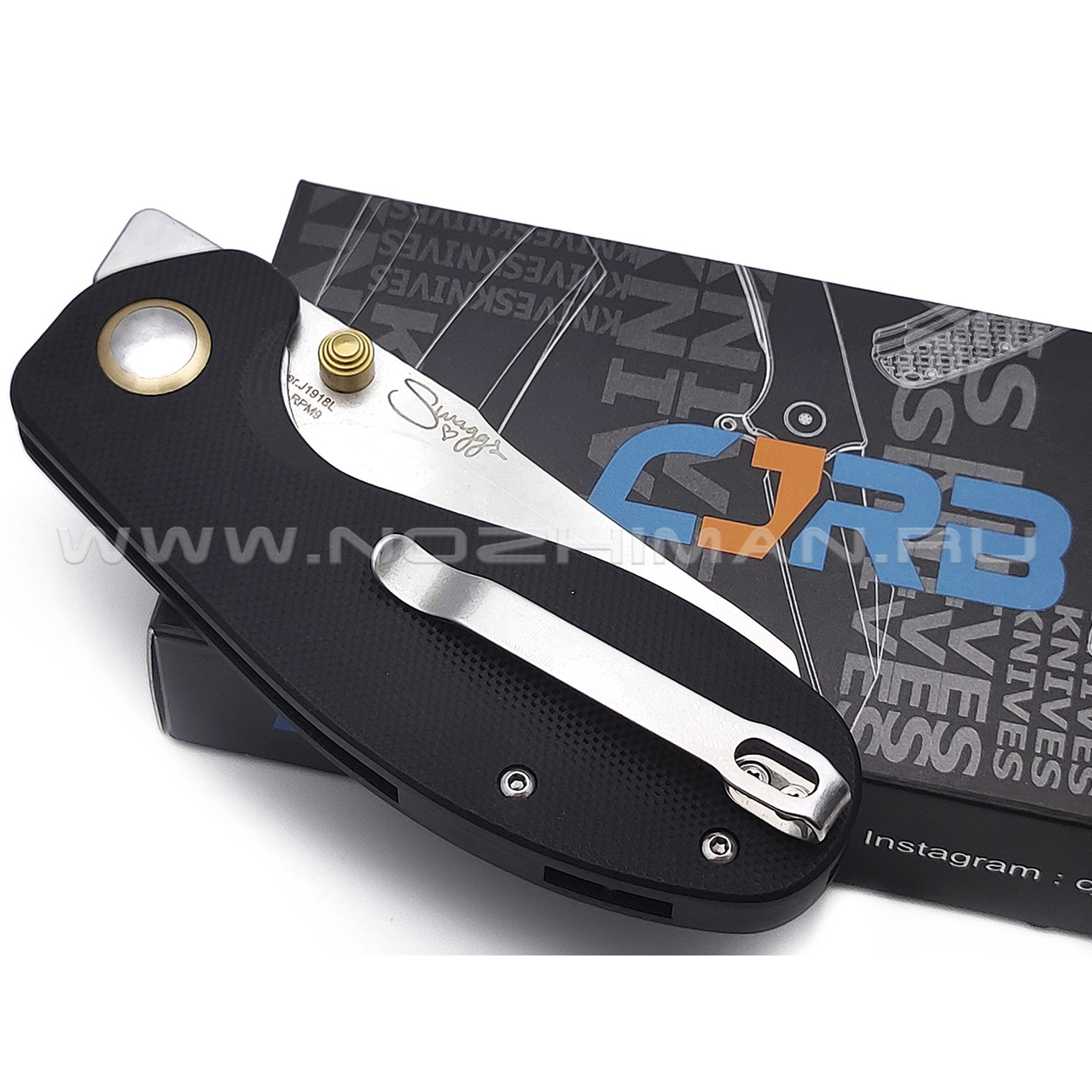 Нож CJRB More Maileah J1918L-BK сталь AR-RPM9, рукоять G10 black