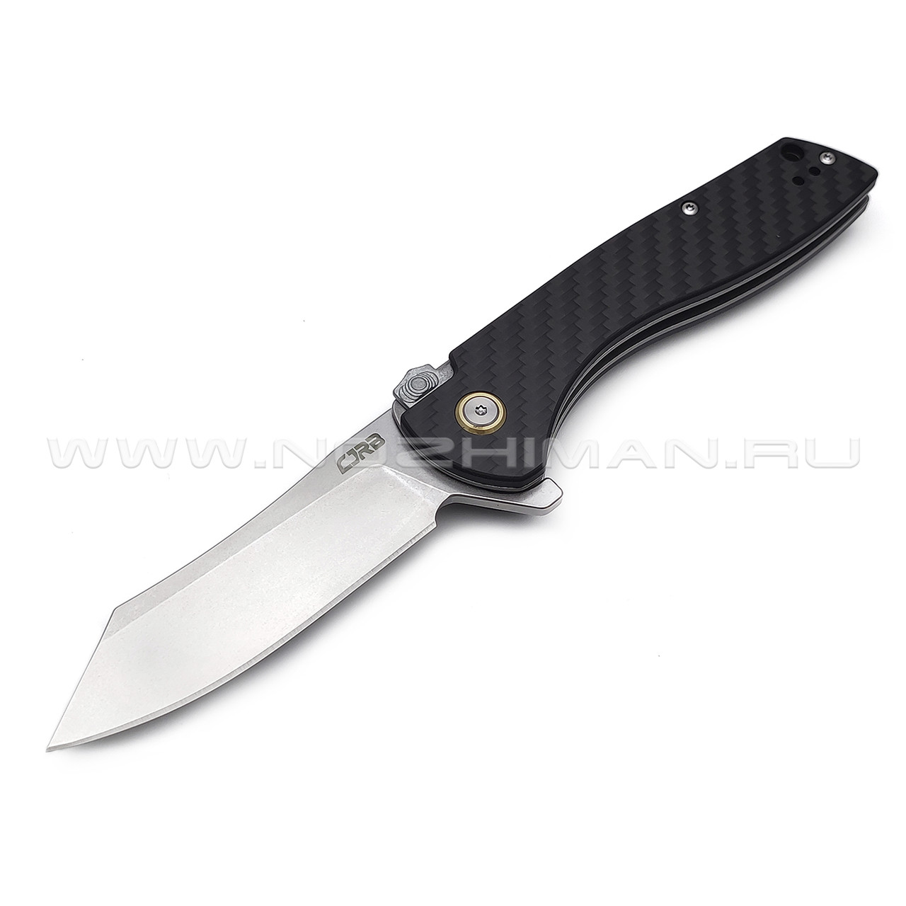 Нож CJRB Kicker J1915-CF сталь D2, рукоять Carbon fiber