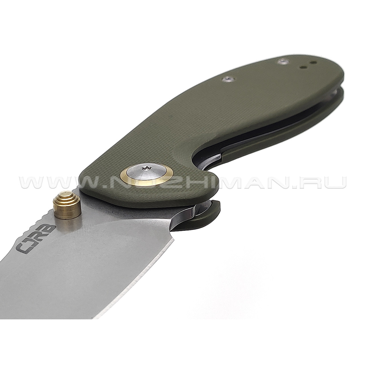 Нож CJRB More Maileah J1918L-GN сталь AR-RPM9, рукоять G10 green