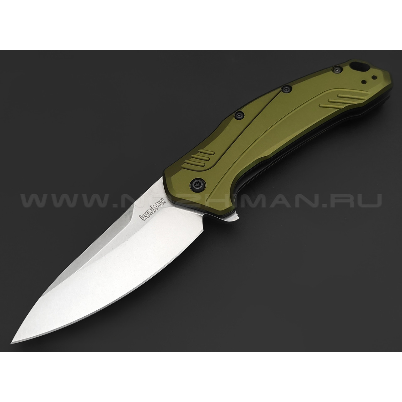 Нож Kershaw Link 1776OLSW сталь CPM 20CV, рукоять Aluminum 6061-T6 green