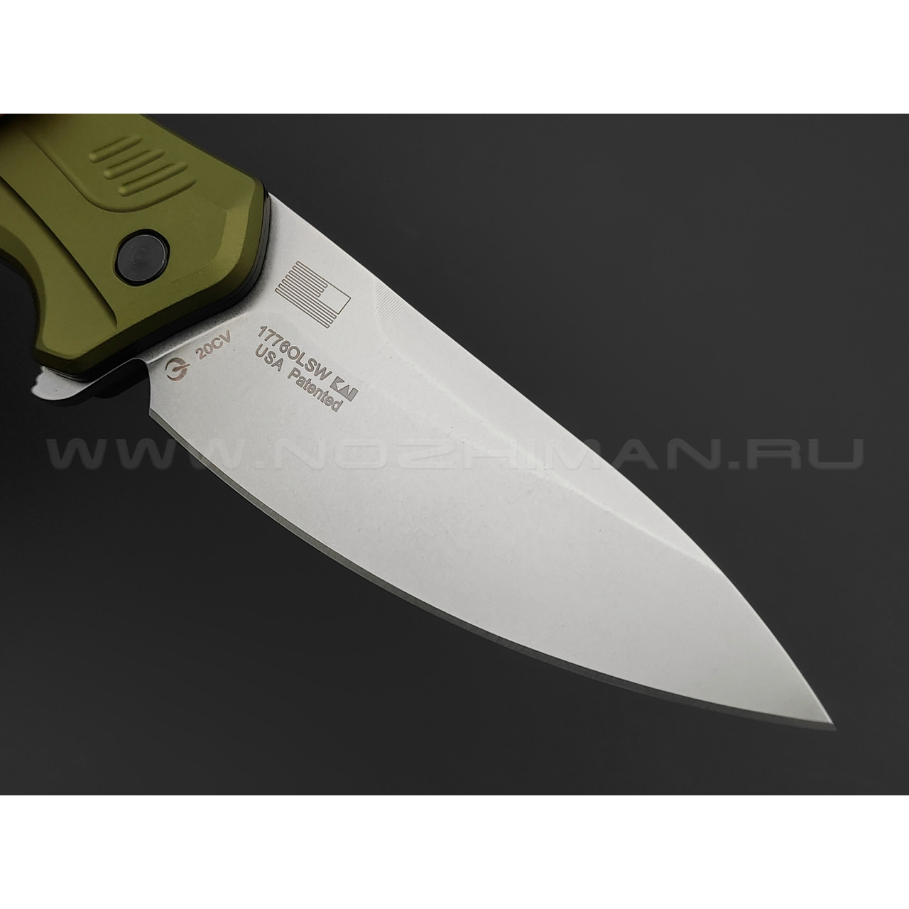 Нож Kershaw Link 1776OLSW сталь CPM 20CV, рукоять Aluminum 6061-T6 green