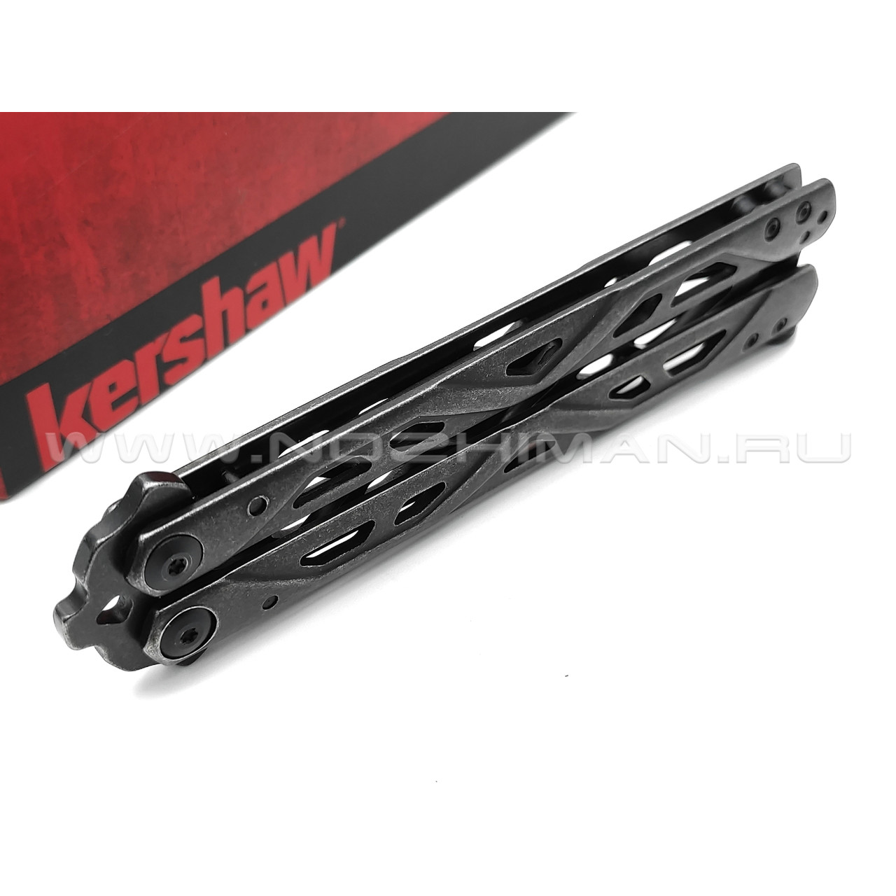 Тренировочный балисонг Kershaw Balanza 4950TR KVT сталь Stainless steel блэквош