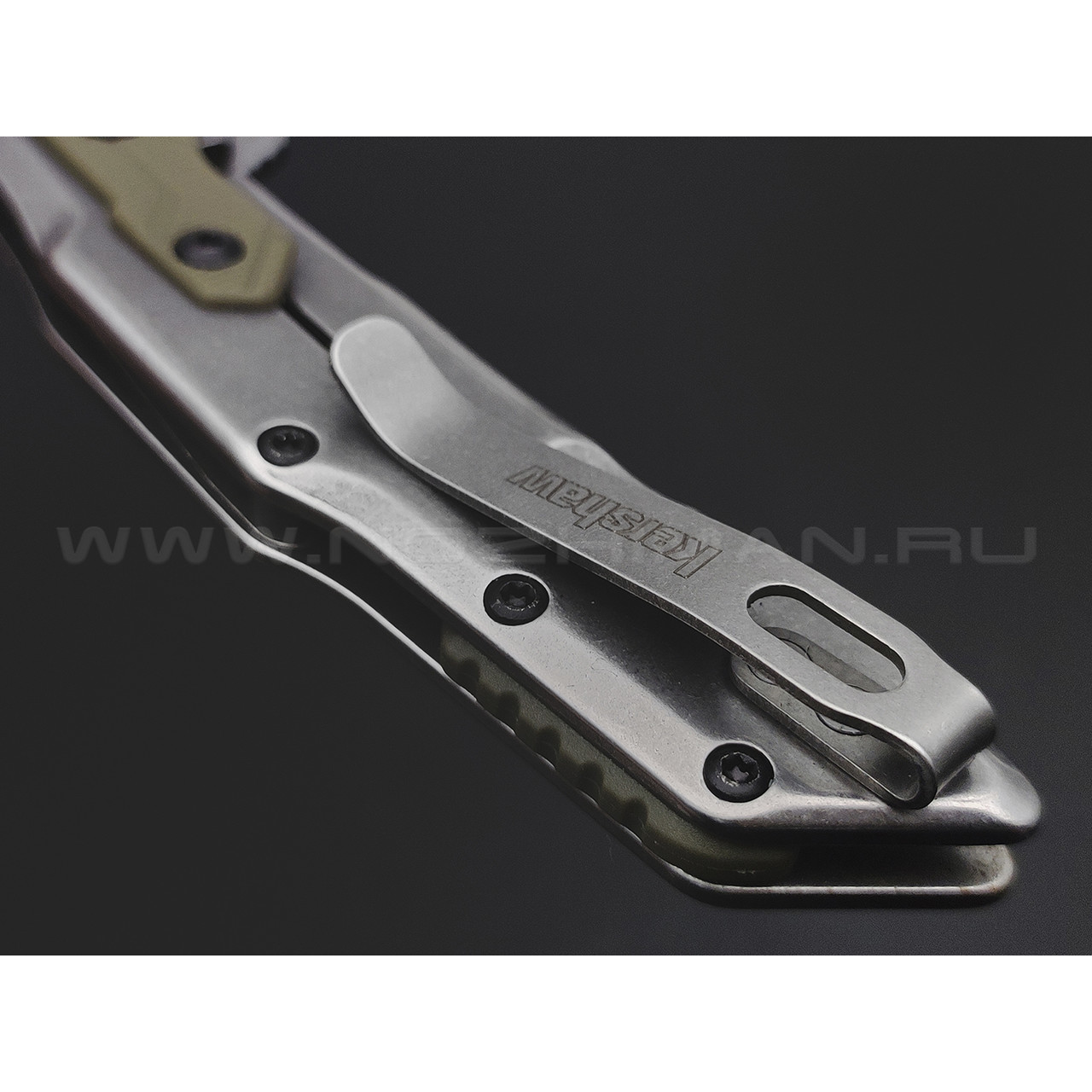 Нож Kershaw Salvage 1369 сталь 8Cr13MoV, рукоять Stainless steel, Glass-filled nylon