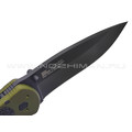 Нож Kershaw Blur 1670OLBLK сталь 14C28N DLC, рукоять Trac-Tec, Aluminum 6061-T6 green