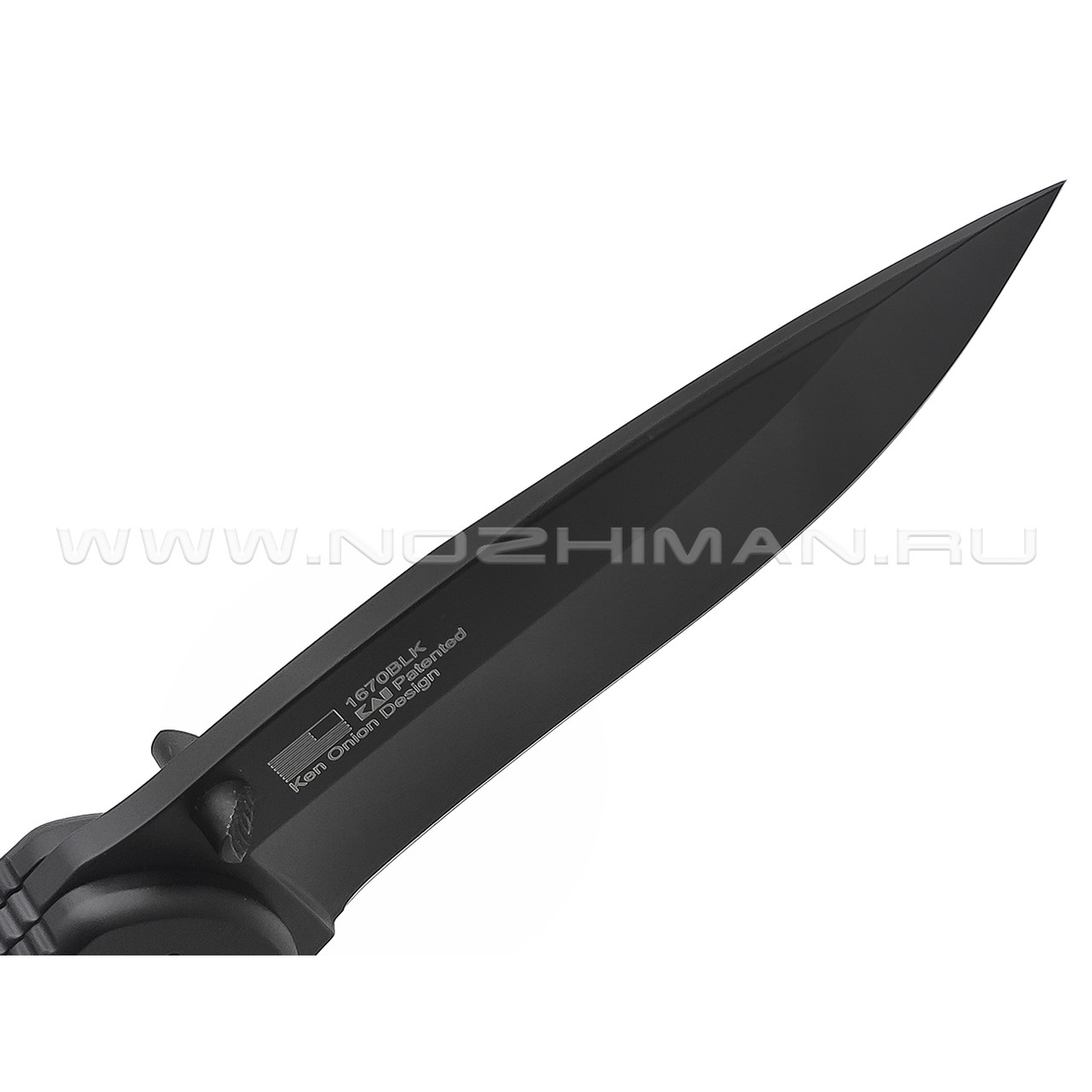 Нож Kershaw Blur 1670BLK сталь 14C28N DLC, рукоять Trac-Tec, Aluminum 6061-T6 black