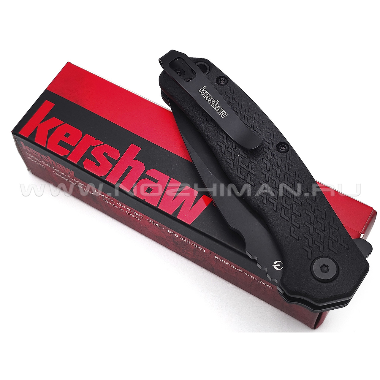 Нож Kershaw Conduit 1407 сталь 8Cr13MoV, рукоять Stainless steel, Glass-filled Nylon