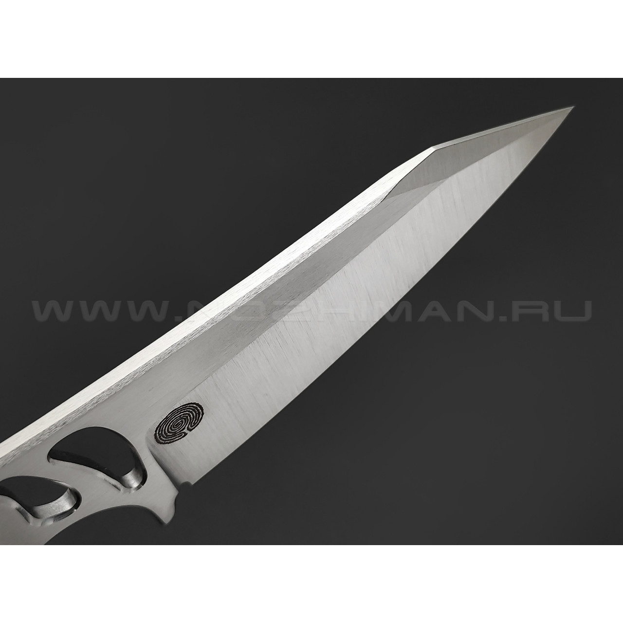 1-й Цех нож Red сталь 440C сатин, рукоять сталь, эмаль