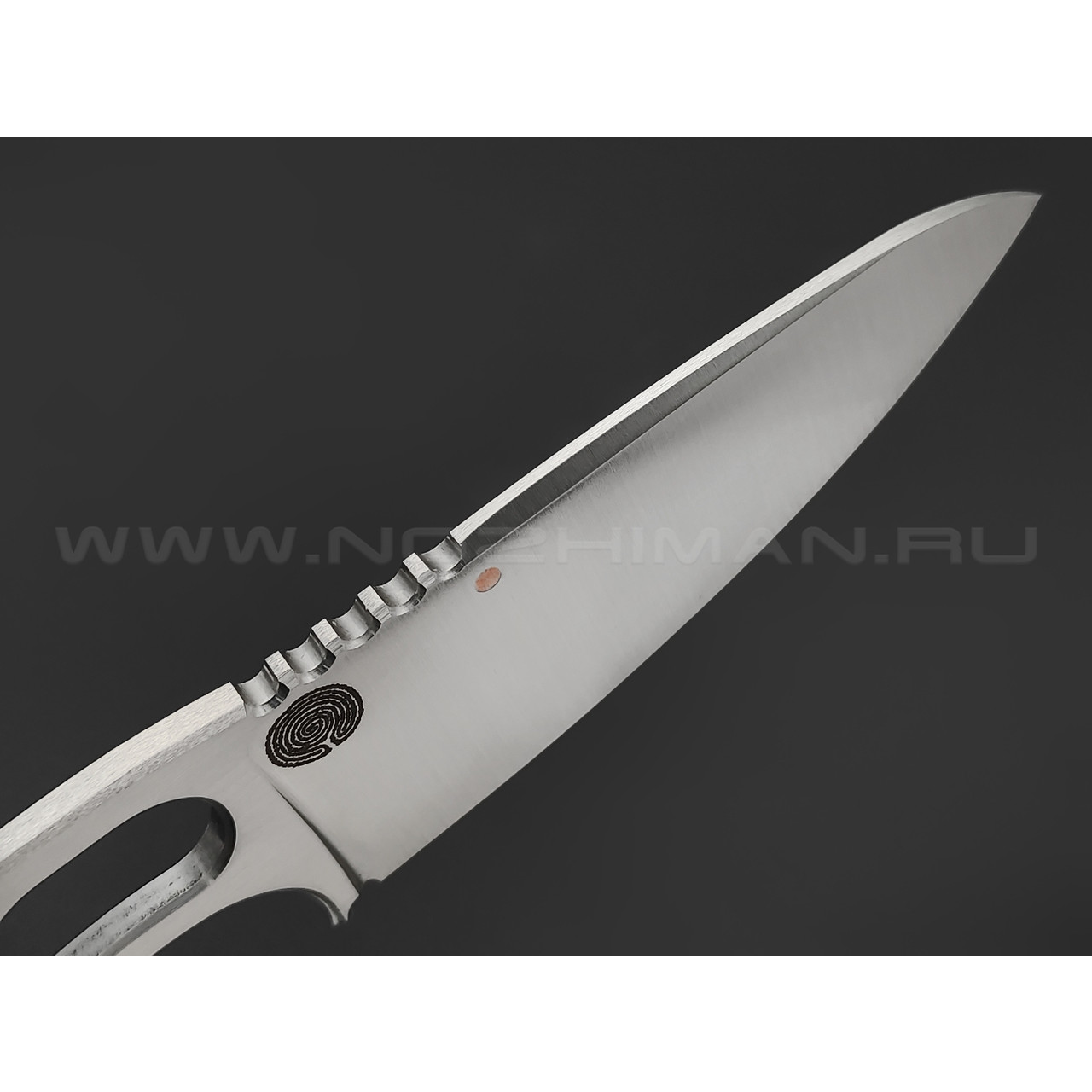 1-й Цех нож Закурить не даю, сталь 440C сатин, рукоять сталь