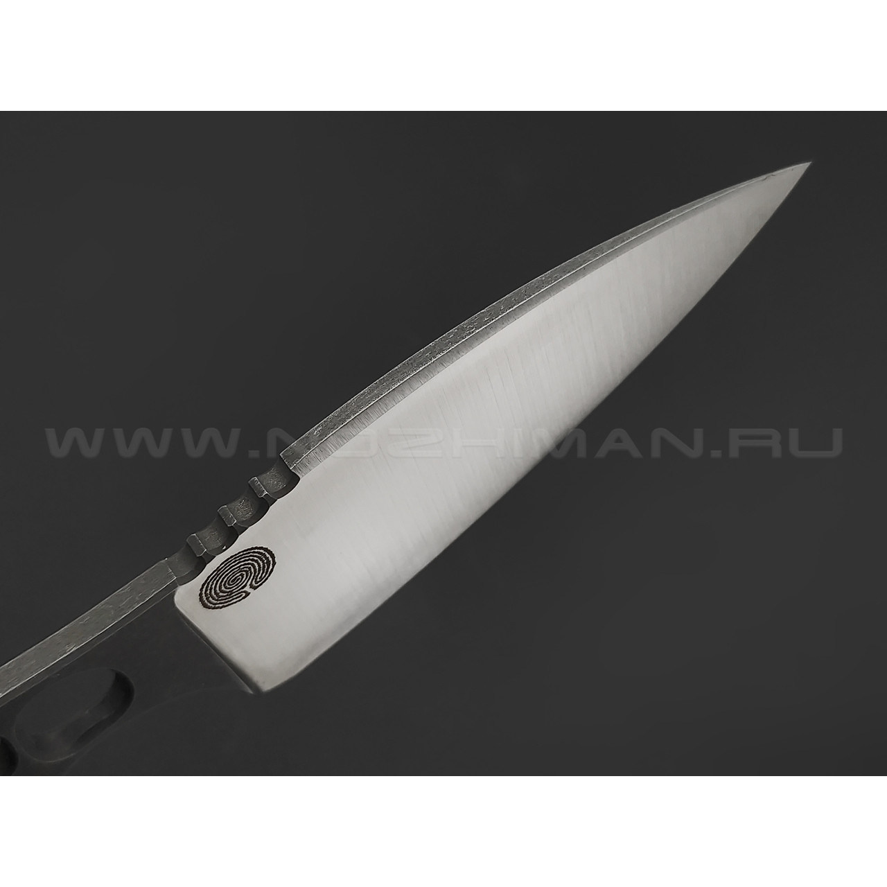 1-й Цех нож Эх... сталь 440C блэквош & сатин, рукоять сталь