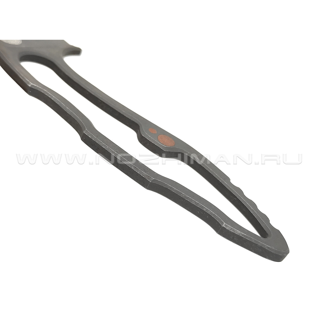 1-й Цех нож Закурить не даю, сталь 440C блэквош, рукоять сталь