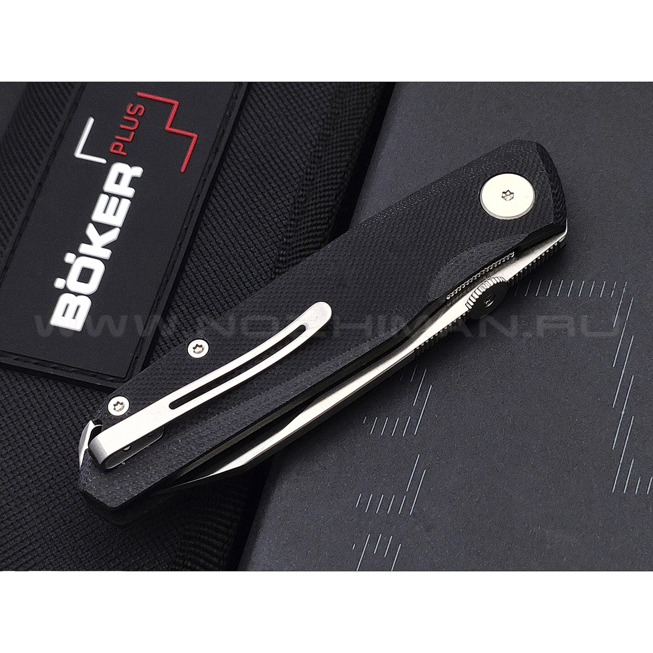 Нож Boker Plus Connector 01BO354 сталь D2, рукоять G10 black