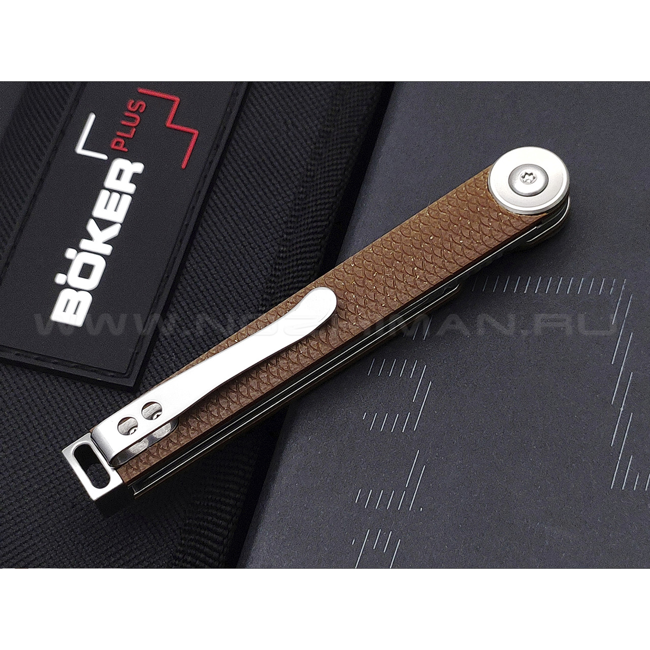 Нож Boker Plus Kaizen Brown 01BO396SOI сталь CPM S35VN, рукоять G10