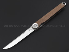 Нож Boker Plus Kaizen Brown 01BO396SOI сталь CPM S35VN, рукоять G10