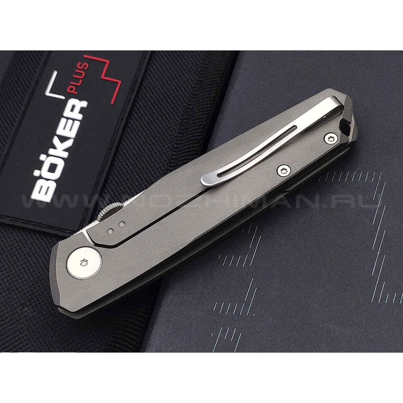 Нож Boker Plus Connector Titan 01BO353 сталь CPM S35VN, рукоять Titanium
