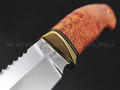 Товарищество Завьялова нож Рыбацкий сталь К340, рукоять Стабилизированное дерево оранжевое