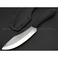 Burlax нож Канадец большой BX0188 сталь D2 satin, рукоять G10 black, ножны Kydex