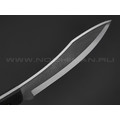 Burlax нож Канадец большой BX0188 сталь D2 satin, рукоять G10 black, ножны Kydex