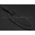 Burlax нож Канадец большой BX0188 сталь D2 satin, рукоять G10 black, ножны Kydex