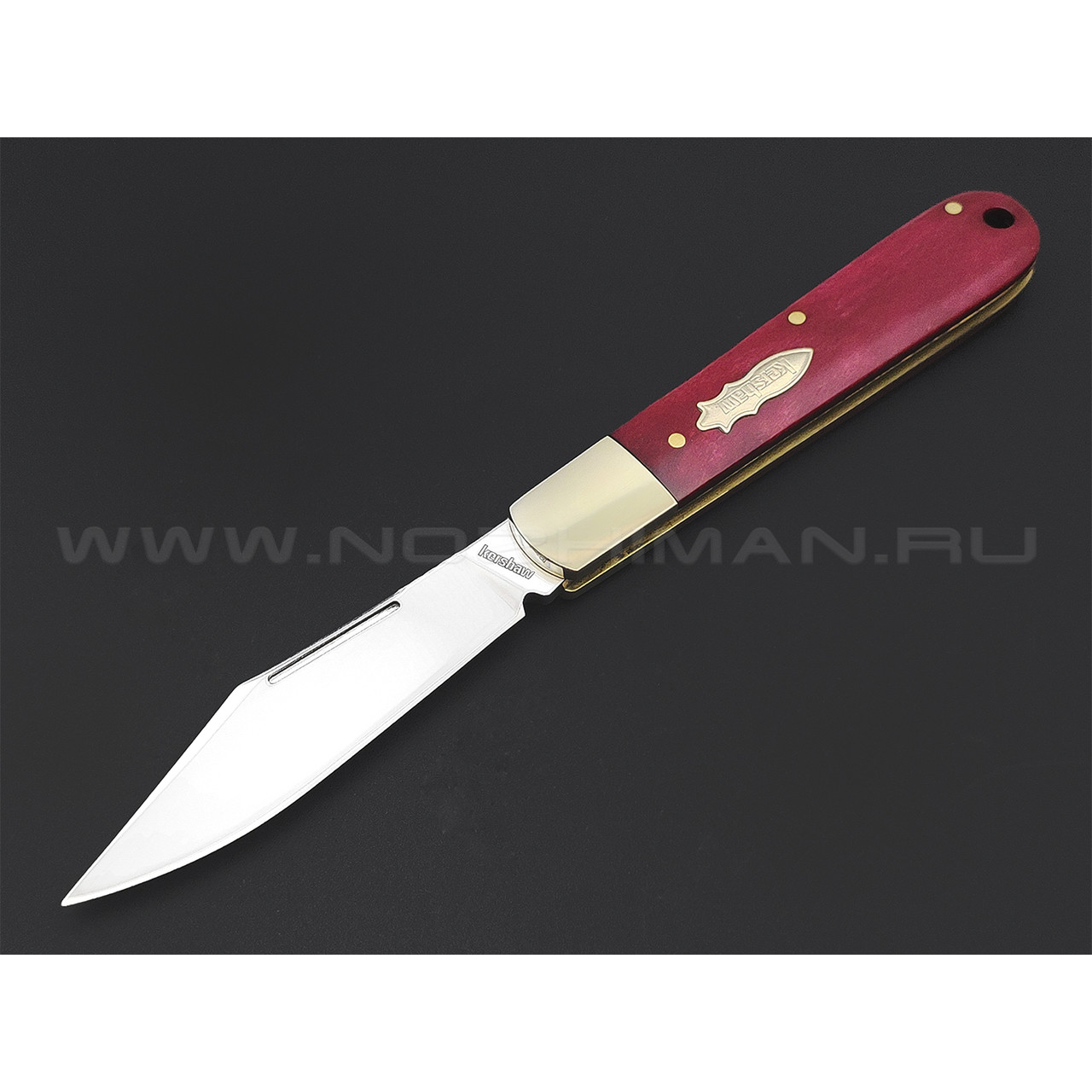 Нож Kershaw Culpepper Red Bone 4383RB сталь D2, рукоять Кость, никель, латунь