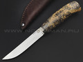 Товарищество Завьялова нож Анатолич сталь К340, рукоять Стабилизированное дерево коричневое