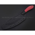 Burlax нож Канадец большой BX0189 сталь D2 satin, рукоять G10 red, ножны Kydex