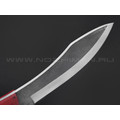 Burlax нож Канадец большой BX0189 сталь D2 satin, рукоять G10 red, ножны Kydex