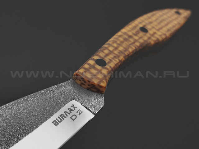 Burlax нож Канадец малый BX0187 сталь D2 satin, рукоять Micarta orange