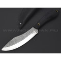 Burlax нож Канадец большой BX0190 сталь D2 satin, рукоять G10 black, ножны кожа