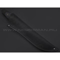Burlax нож Канадец большой BX0190 сталь D2 satin, рукоять G10 black, ножны кожа