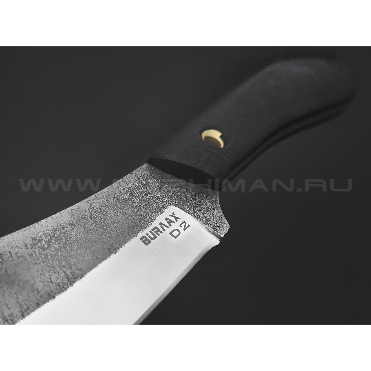 Burlax нож Канадец большой BX0190 сталь D2 satin, рукоять G10 black, ножны кожа