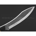 Burlax нож Канадец большой BX0190 сталь D2 satin, рукоять G10 black, ножны кожа