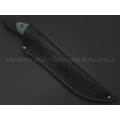Burlax нож Канадец большой BX0191 сталь D2 satin, рукоять G10 green, ножны кожа