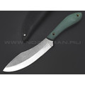 Burlax нож Канадец большой BX0191 сталь D2 satin, рукоять G10 green, ножны кожа