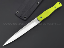 Burlax нож BX0186 сталь Aus-8 satin, рукоять Micarta neon yellow
