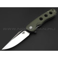 Нож Bestech Arctic BG33B-1 сталь D2 блэквош, рукоять G10 OD green