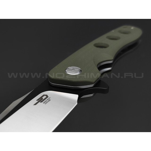 Нож Bestech Arctic BG33B-1 сталь D2 блэквош, рукоять G10 OD green