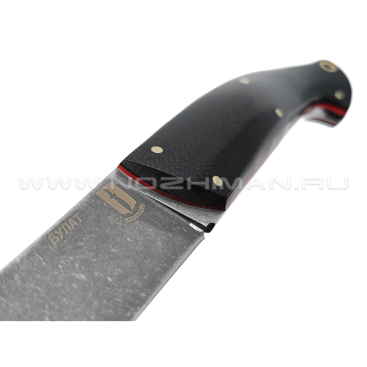 Нож "Наваха" булатная сталь, рукоять G10 black (Наследие)