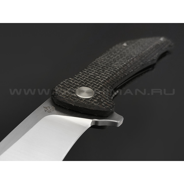 Нож QSP Raven QS122-D1 сталь D2, рукоять Микарта коричневая