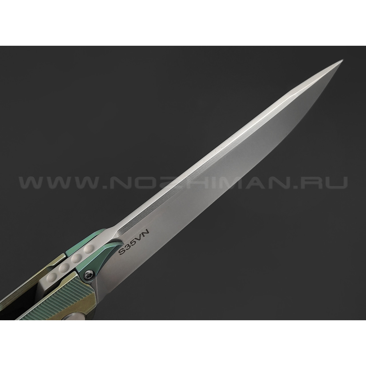 Нож Rike Knife RK1507S-G сталь S35VN, рукоять титан