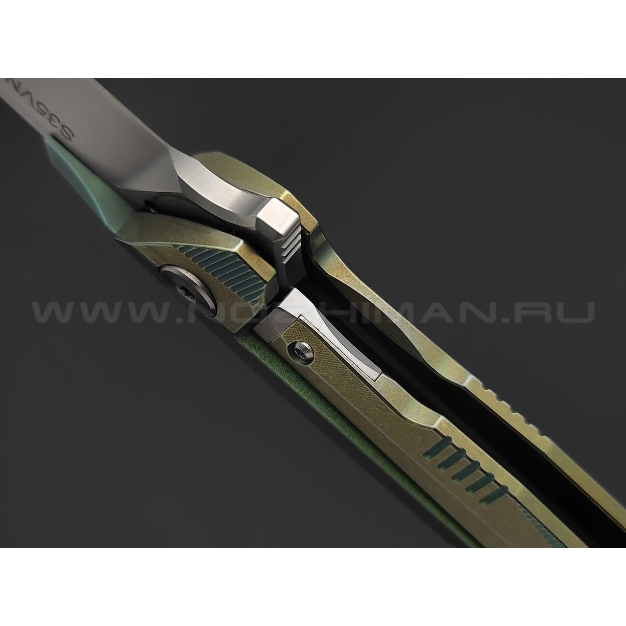 Нож Rike Knife RK1507S-G сталь S35VN, рукоять титан
