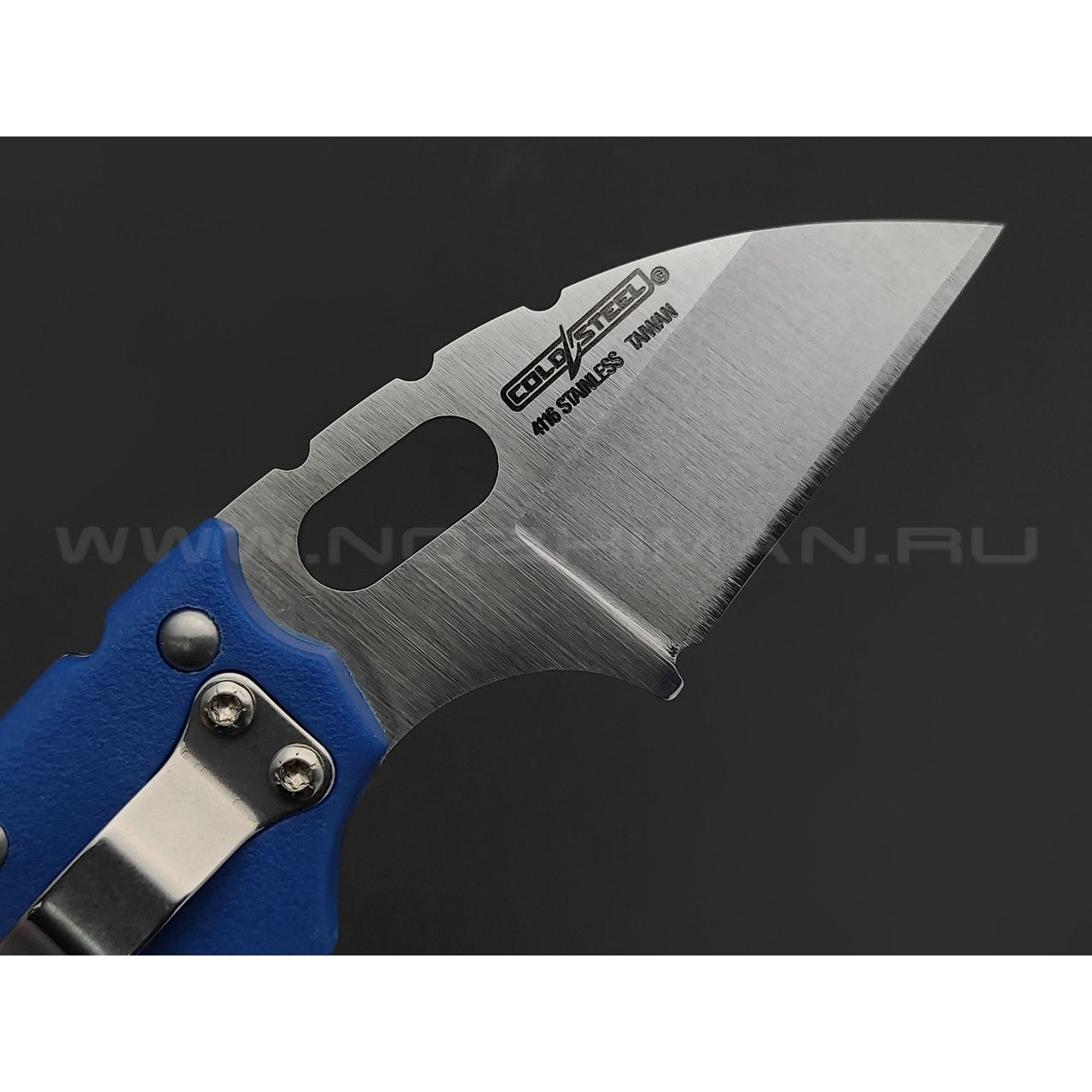 Нож Cold Steel Mini Tuff Lite Plain Blue 20MTB сталь 4034SS, рукоять Griv-Ex