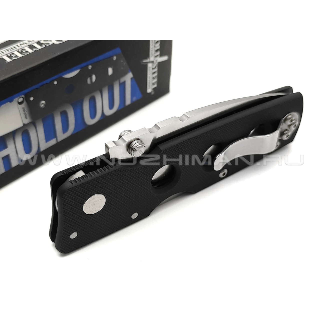 Нож Cold Steel Hold Out 3" Plain Edge 11G3 сталь CPM S35VN рукоять G10 black