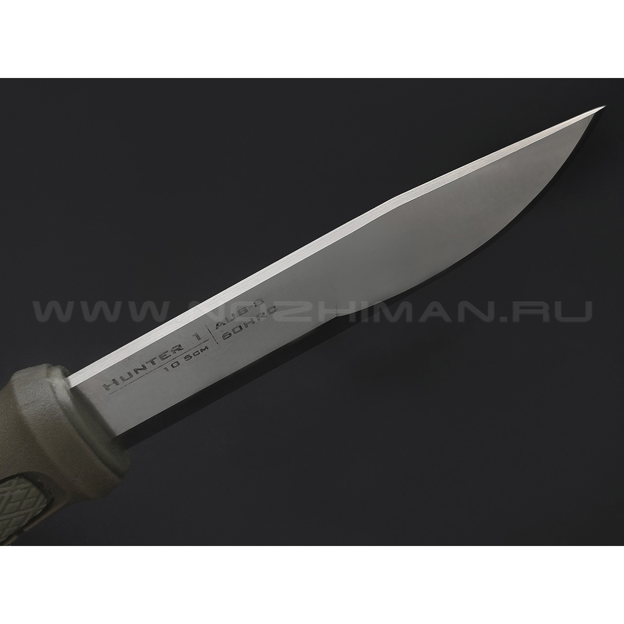 TuoTown нож Hunter 1 с огнивом и алмазным бруском, сталь Aus-8, рукоять GRN, эластрон