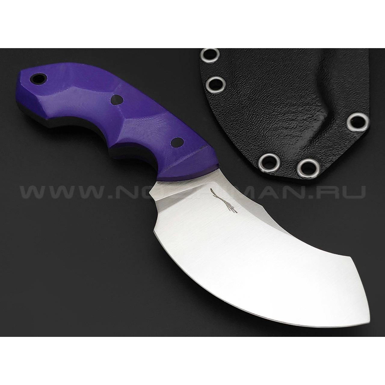 Волчий Век нож Кондрат 8 Concept сталь 95Х18 WA satin, рукоять G10 purple