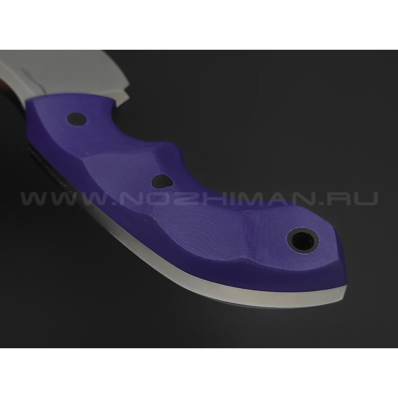 Волчий Век нож Кондрат 8 Concept сталь 95Х18 WA satin, рукоять G10 purple