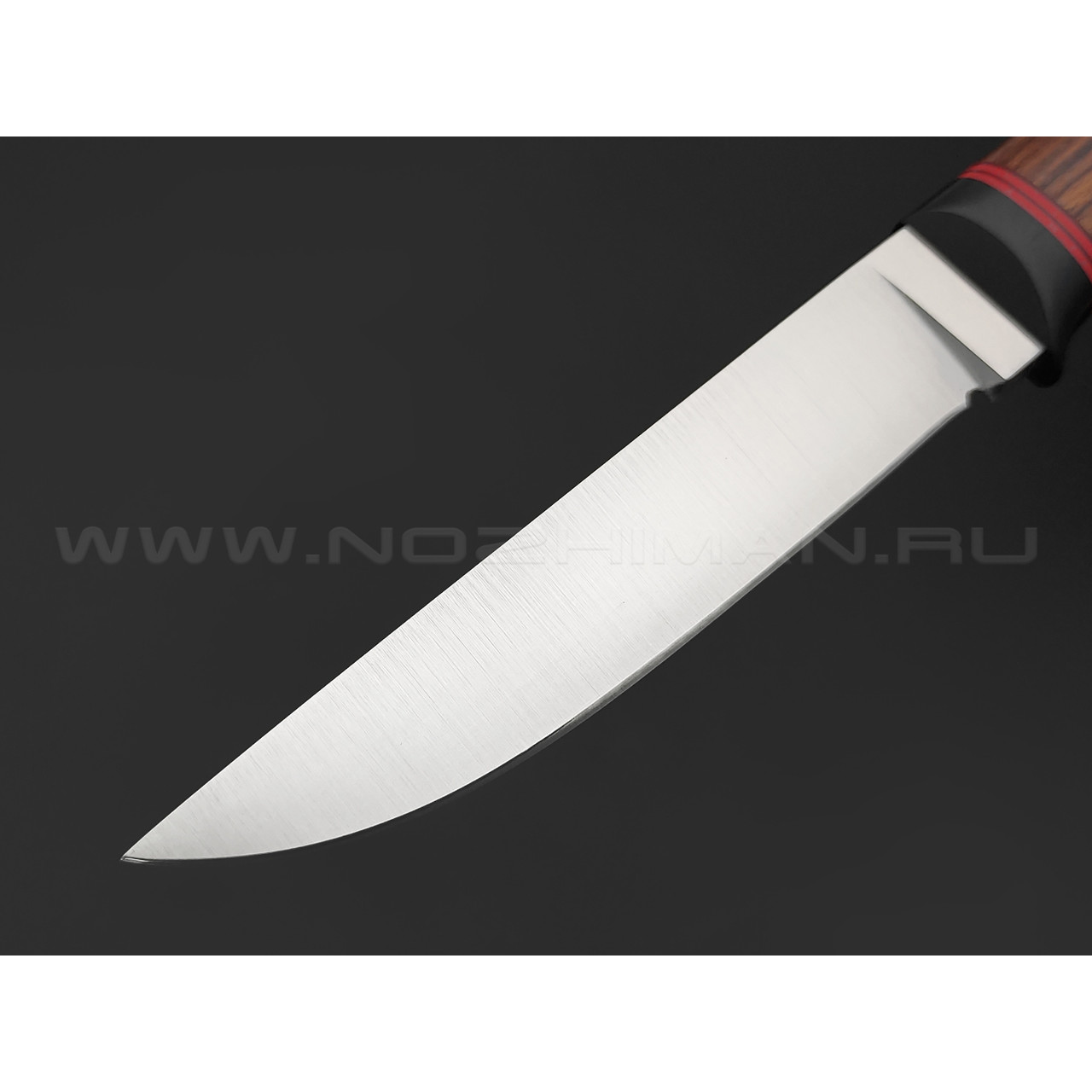 Волчий Век нож Слоник сталь 95Х18 WA satin, рукоять Айронвуд, карбон