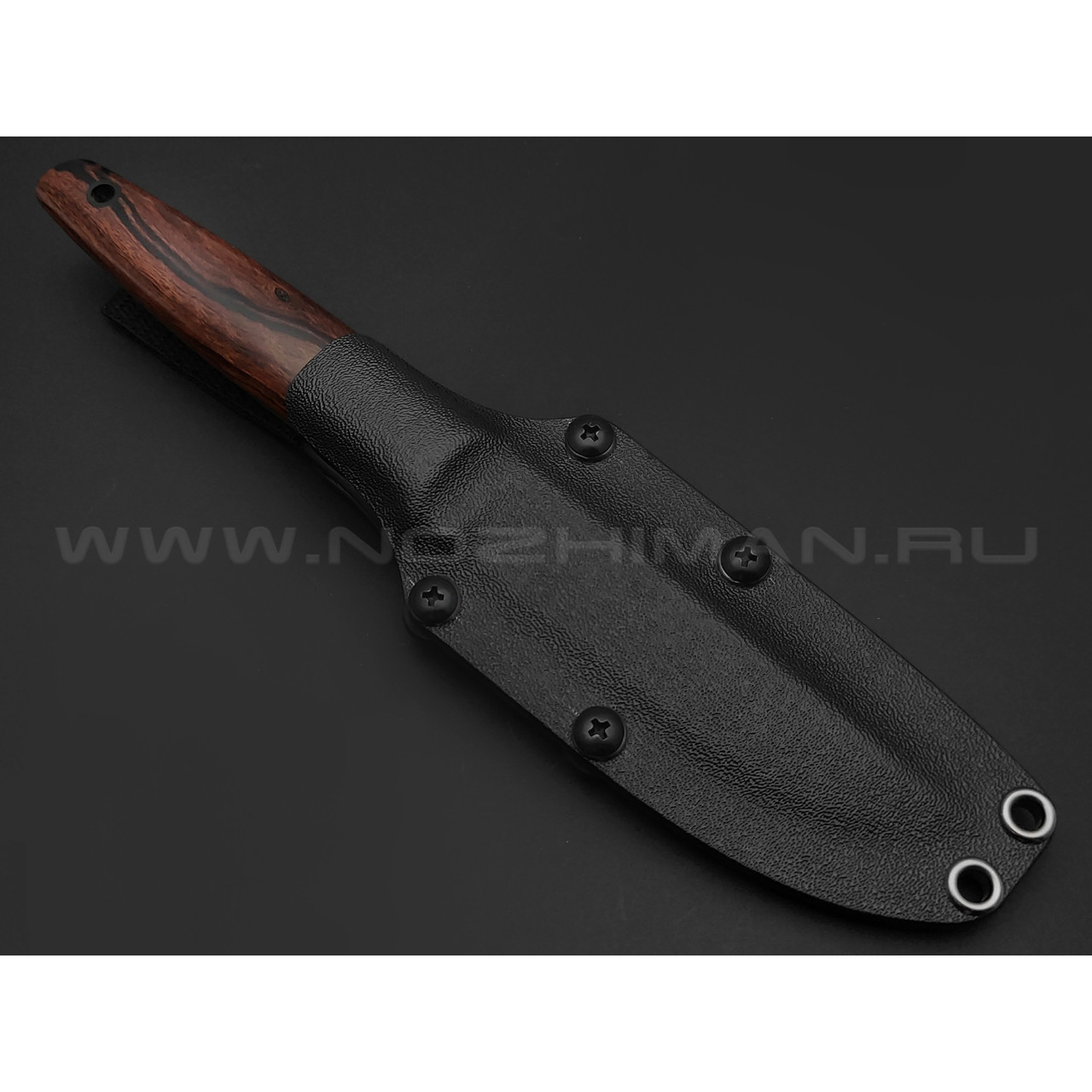Волчий Век нож Слоник сталь 95Х18 WA satin, рукоять Айронвуд, карбон